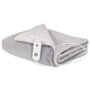 Orbegozo Manta Eléctrica Térmica MAH 2050/ 200x170 cm, 3 Niveles de Calor, Apagado Automático, Lavable a Máquina, Gris y Blanca
